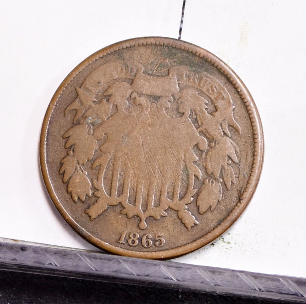 1865 Two Cent Piece - Good (#57185-L)