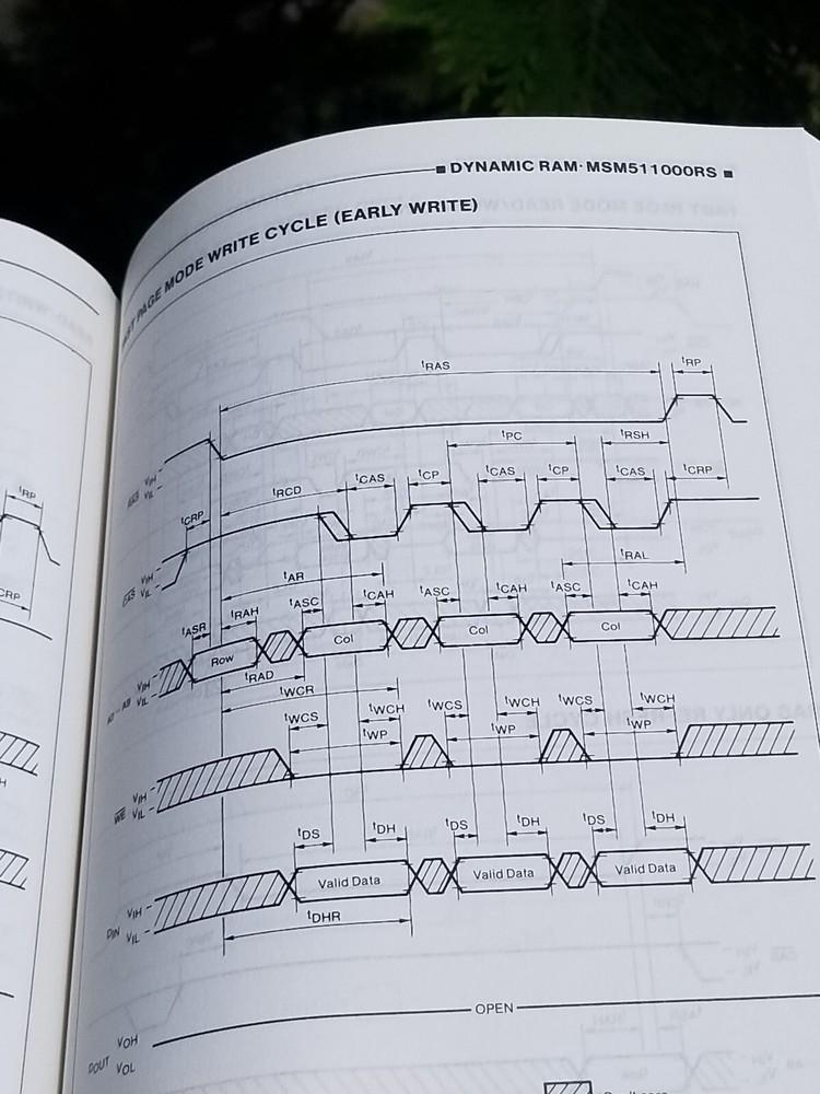 1 OF 2 VINTAGE ELECTRONICS BOOKS DATA OKI MEMORY 3RD EDITION 1987