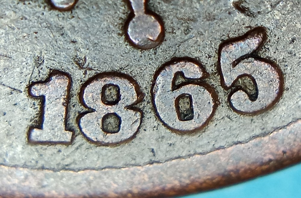 1865 18/18 "Plain 5" VP-011 2 Cent Piece - Higher Grade