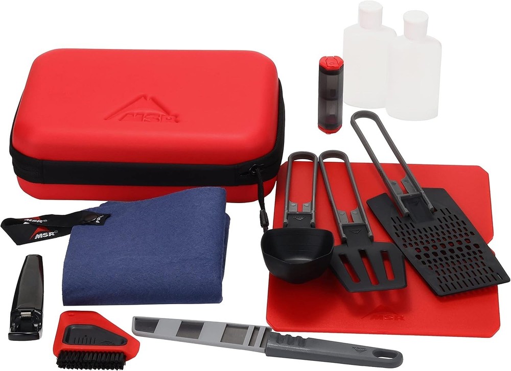MSR Alpine Deluxe Kitchen Set , Red/Black
