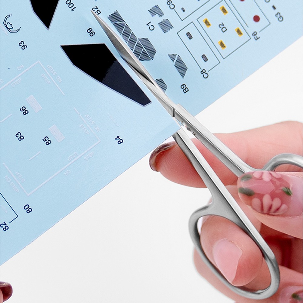 T10B01 Stainless Steel Sharp Edge Modeling Scissors Fit For Model Stickers Tools