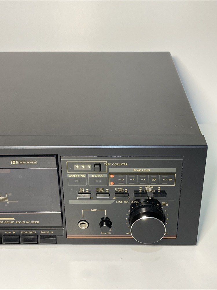 Philips PD 500B Double Cassette Deck Tested And Working Read