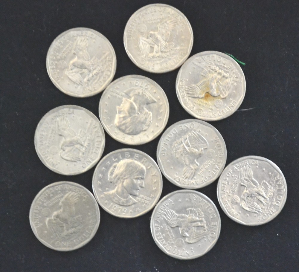 mixed dates 10 Susan B. Anthony Dollar