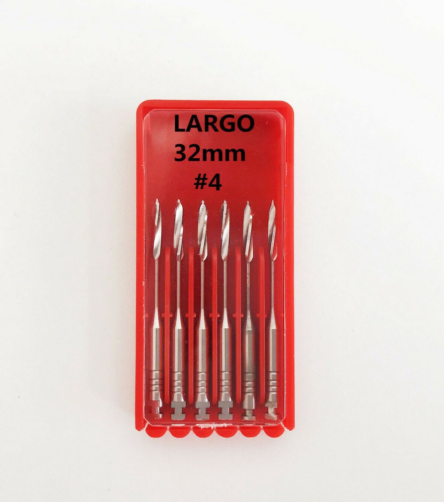 10Pack Dental Glidden Drills Endo Root Canal Engine Use File Drill 32mm 4# LARGO
