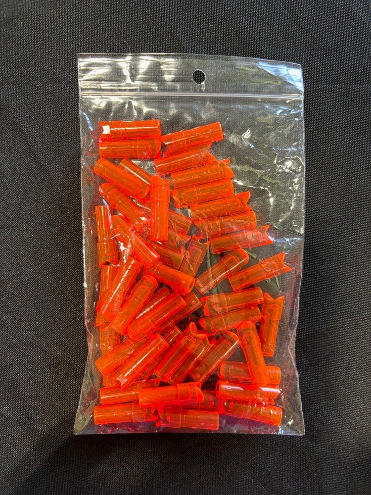 Four Dozen Crescent Half Moon Crossbow Nocks Orange