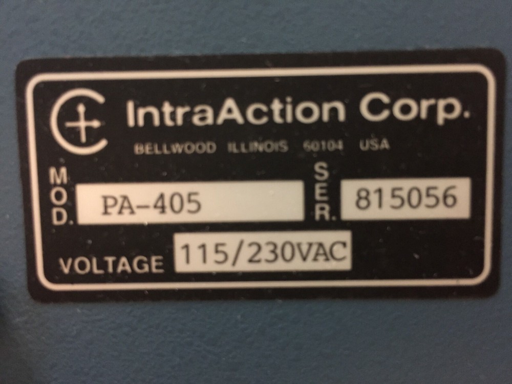 IntraAction PA-405 RF Power Amplifier
