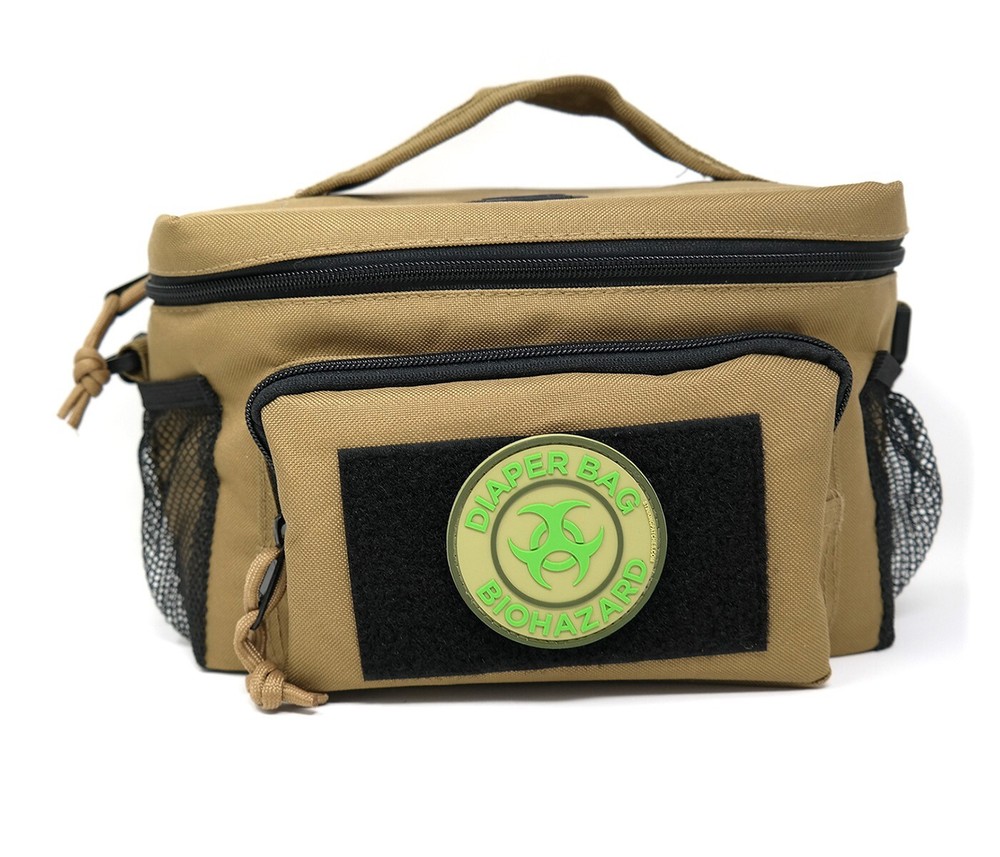 Tactical Diaper Bag Biohazard PVC Tactical Hook and Loop Patch | Morale Patch