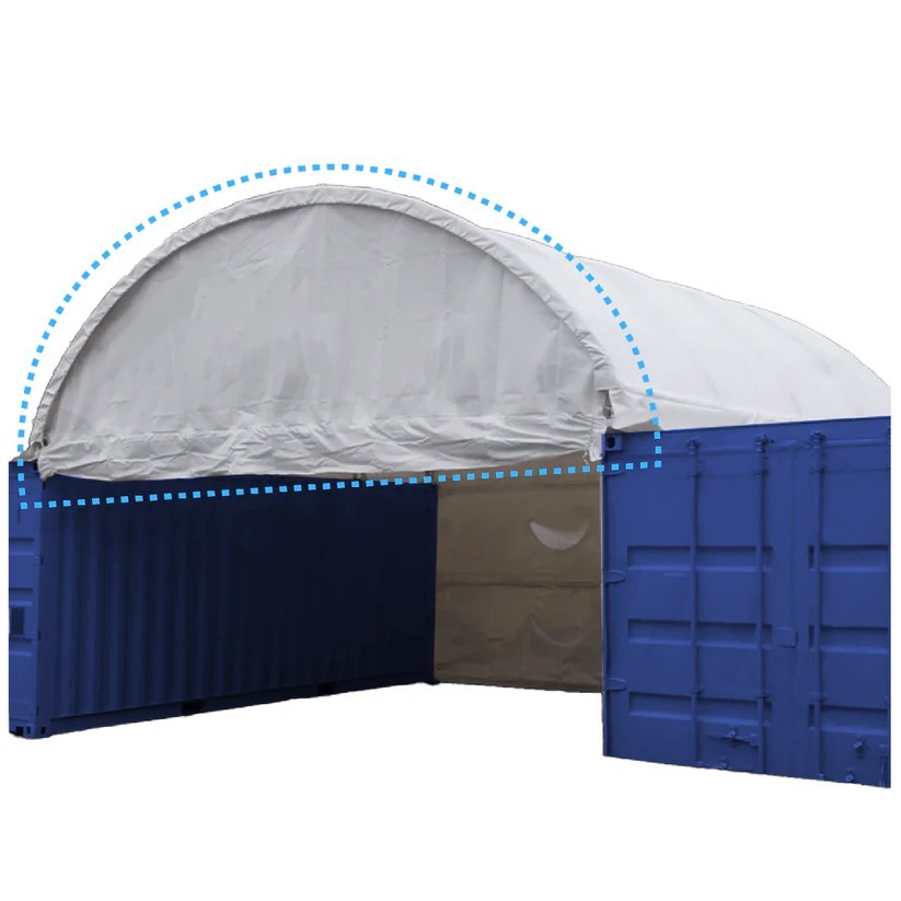 Container Shelter Parts, Half Panel for W20' Container Shelters 11 oz PE Panel