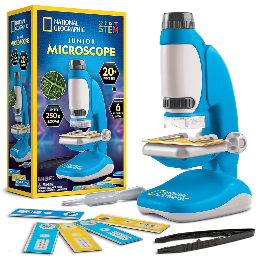 National Geographic Junior Microscope for Kids- Kit One Size, MultiColor