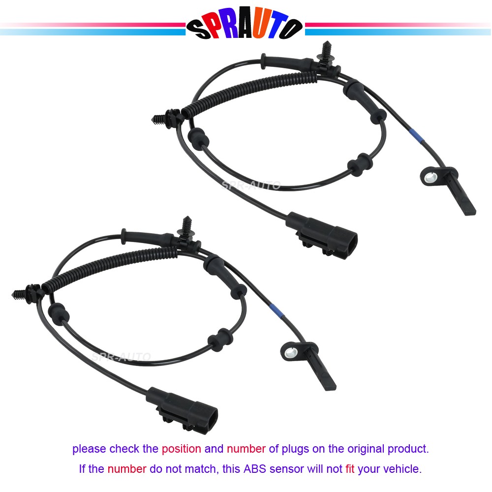 2Pcs ABS Wheel Speed Sensor Front Driver Passenger For Dodge Durango 16-25 Jeep