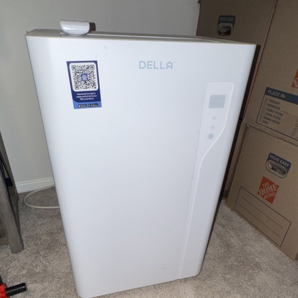 Della Portable Air Conditioner Remote Control Timer Sleep Mode White 14,000 BTU