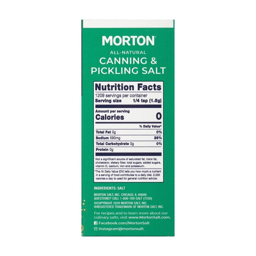4 pack,Morton Canning , Pickling Salt, 4 lb.