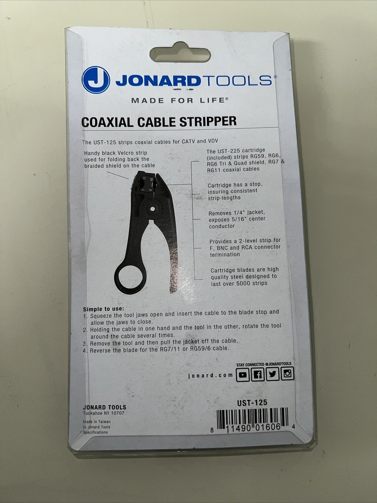 COAXIAL CABLE STRIPPER UST-125