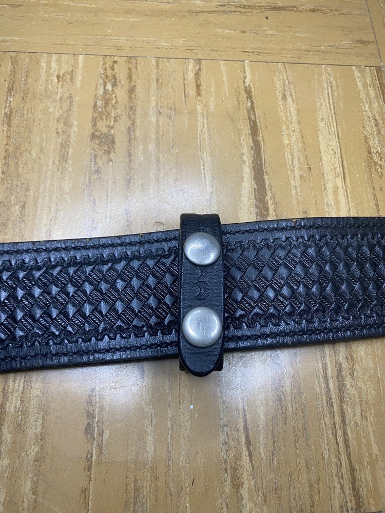 Black Basketweave Duty Belt, with Accessories