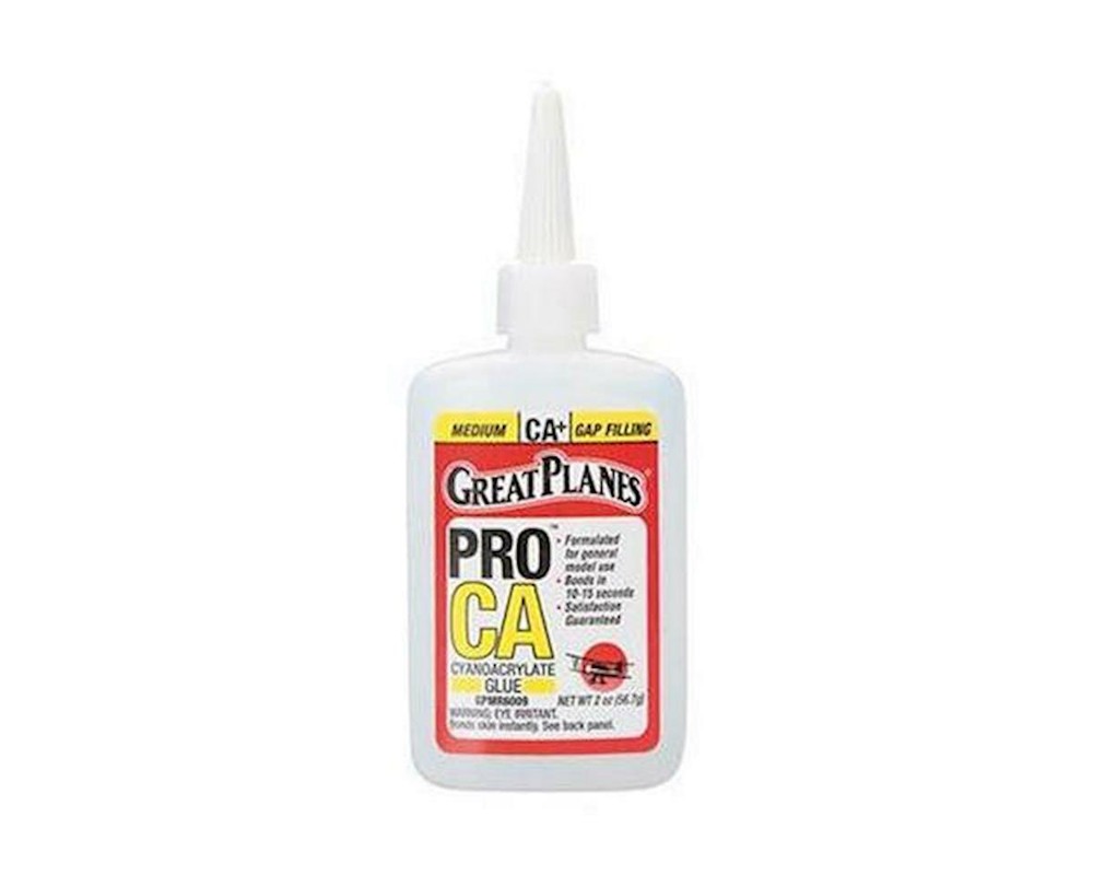 Great Planes Pro Instant CA+ Glue (Medium) (2oz) [GPMR6009]