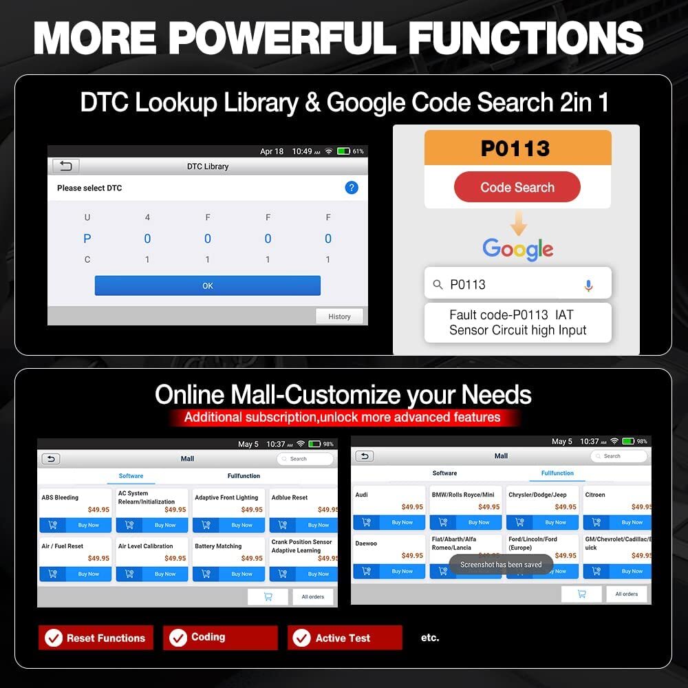 2025 LAUNCH X431 CRP123E PRO+ OBD2 Scanner ABS SRS Diagnostic Tool Code Reader