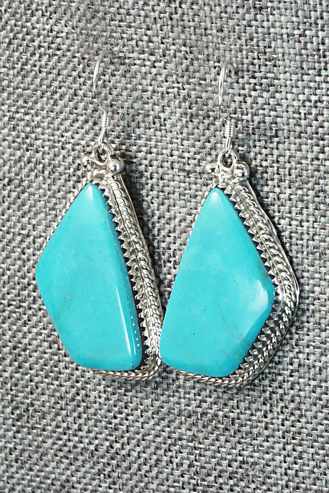 Turquoise and Sterling Silver Earrings - Sharon McCarthy