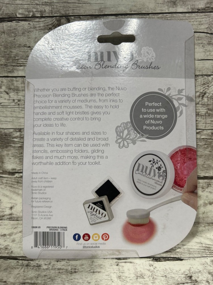 Nuvo Precision Blending Brushes 4 Pack