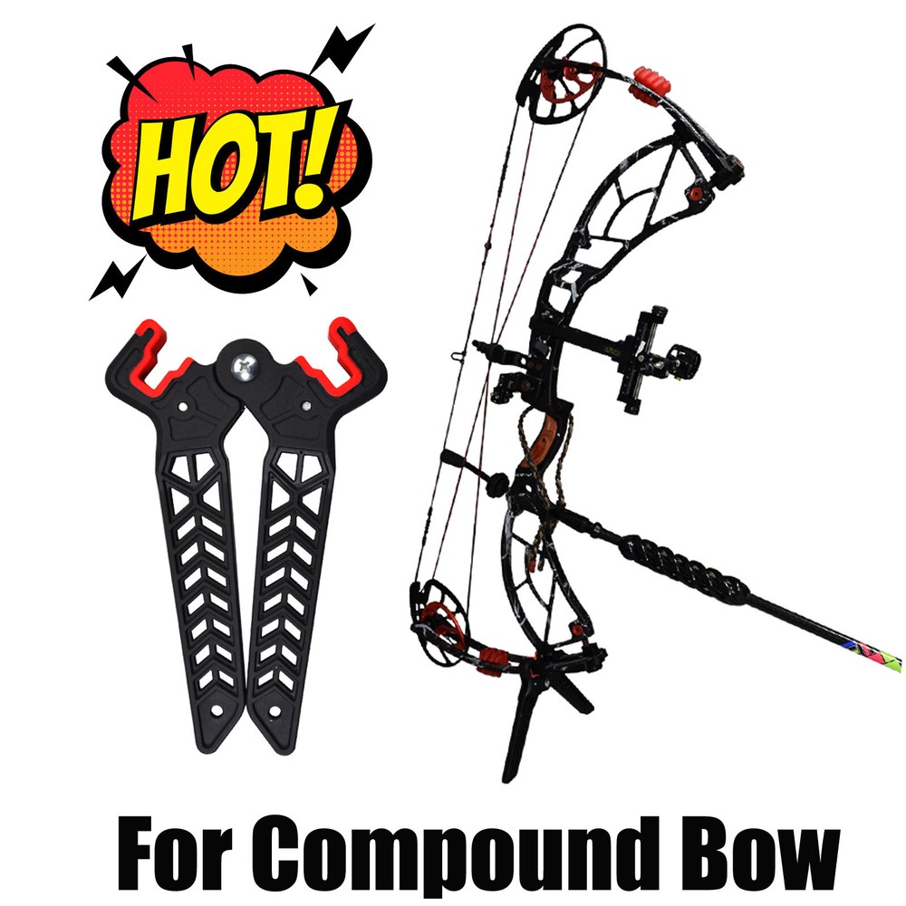 Folding Compound Bow Stand Holder Rack Bracket For Archery Target Shooting(S)