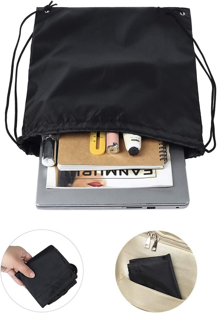 60-pack Drawstring Backpack Lightweight Nylon Draw String Bags in Multi-color