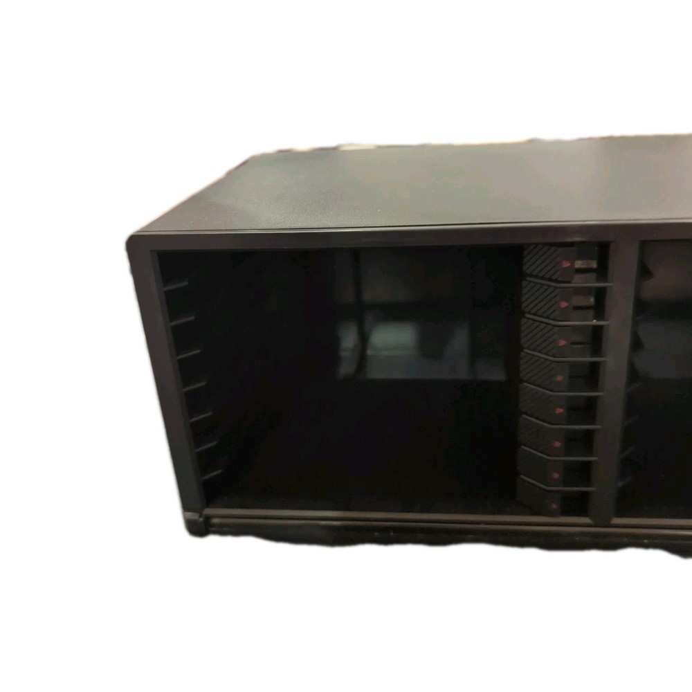 Laserline 24 CD Storage Case Compact Disc Lock And Eject Drop Down Door Black