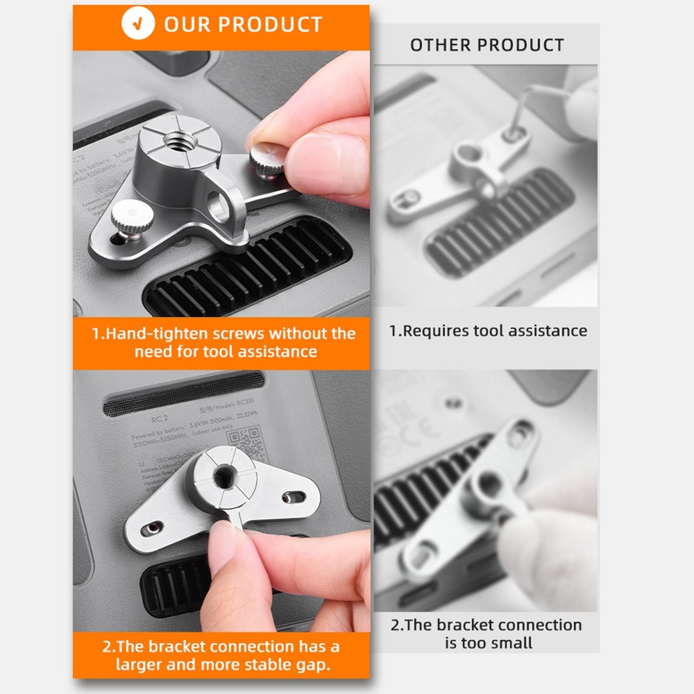 Bicycle Bracket Base Cycling Bracket Accessory for RC/RC2 Screen Remote Control