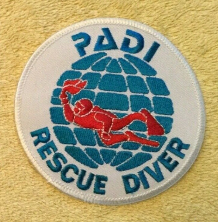 PADI RESCUE DIVER SCUBA PATCH - 1 PATCH