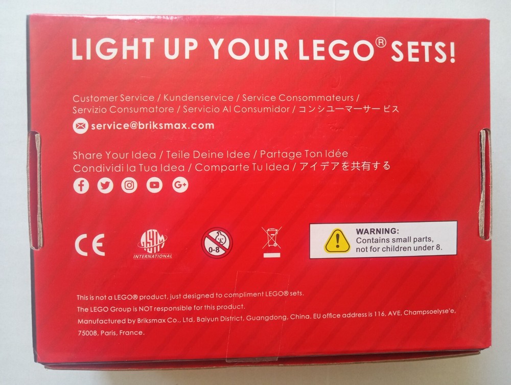 Briksmax LED Lighting Kit Lego 42085 Bugatti Chiron
