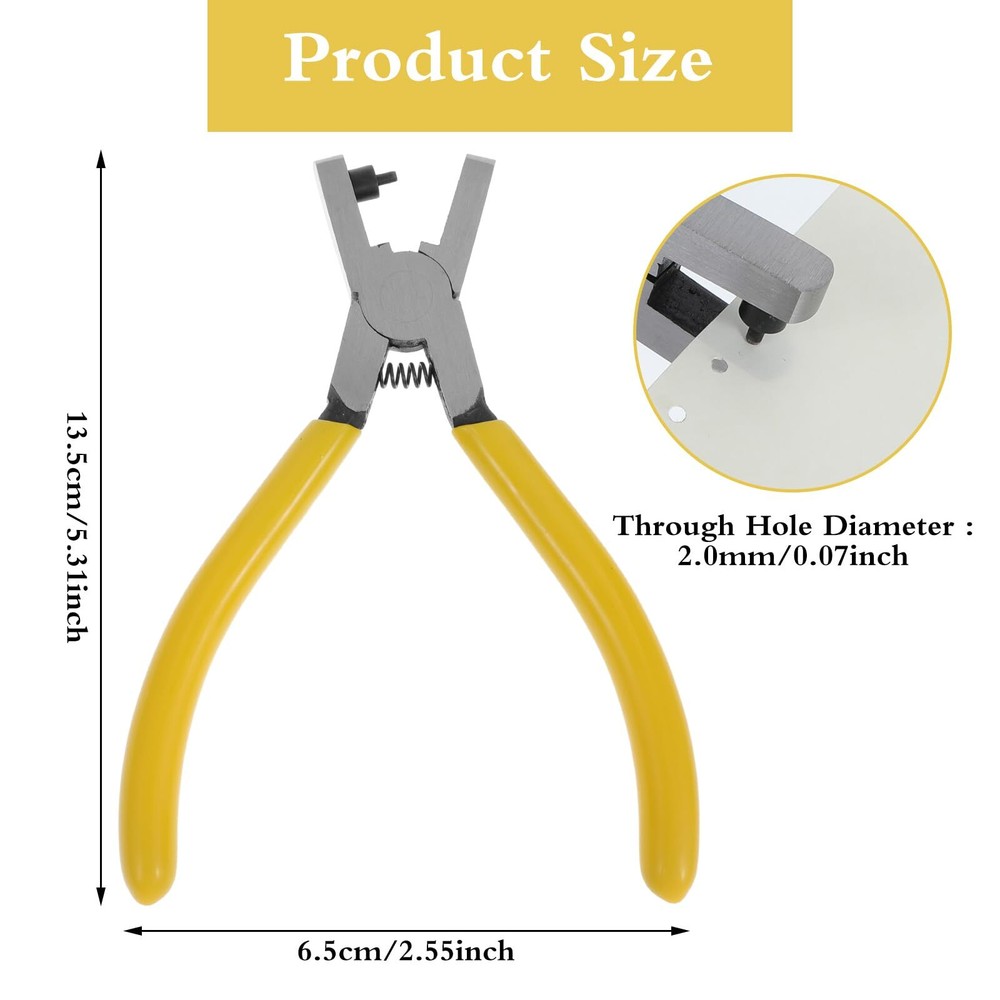 Leather Hole Punch Tool for Belts, Belt Loop Hole Puncher Single Round Hole