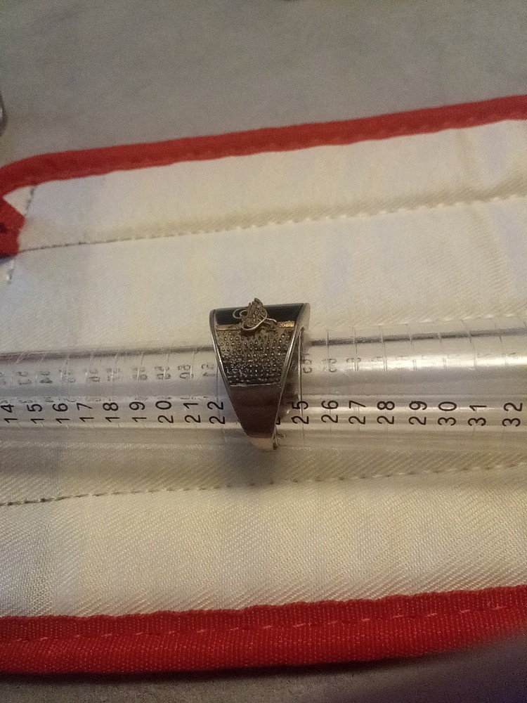 Men's 925 Onyx Silver Ring