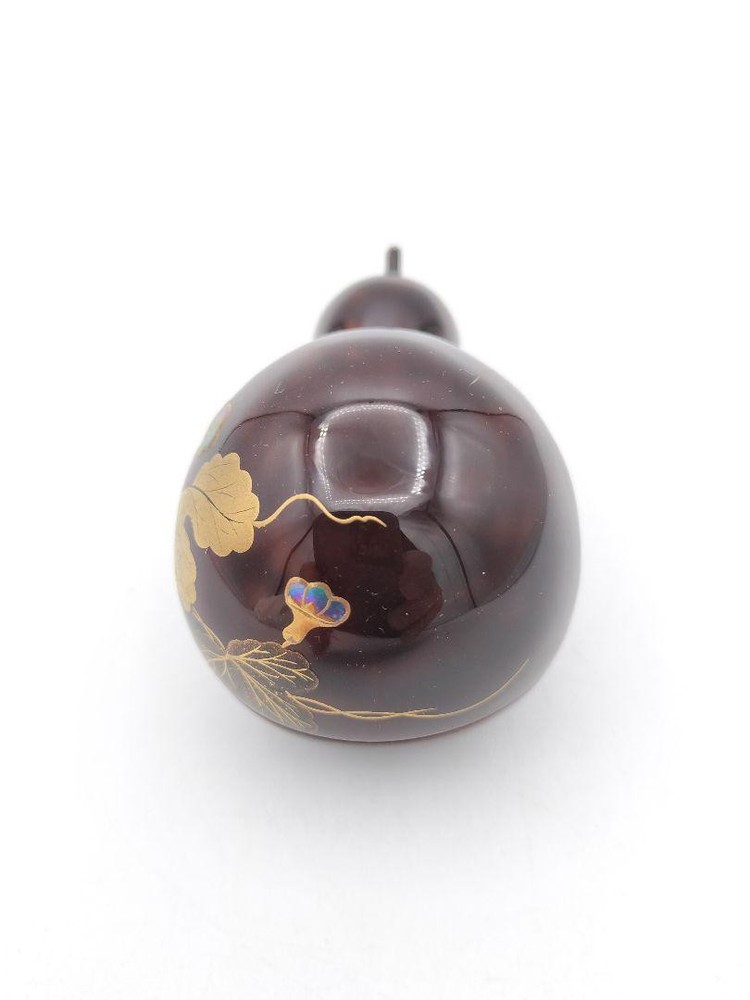 Incense holder evening glory dry lacquer Dojo Munehiro Yamanaka box lacquerware