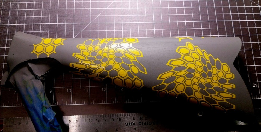 VINYL HIGH BAKE HEAT GUN STENCIL - E-Z STENCIL PACK - for Kryptek© style pattern