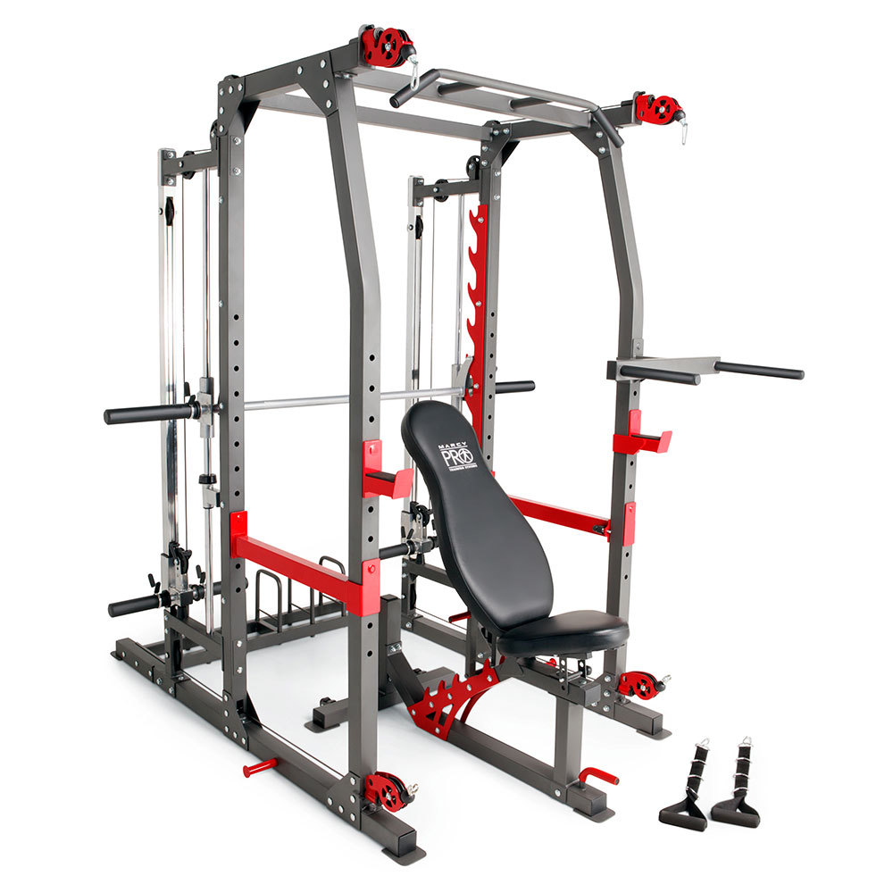 Marcy Pro Smith Cage Home Gym Training System | SM-4903 Pull ups squats VKR Dips