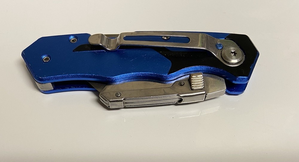KOBALT Quick Change Folding Lockback Utility Knife Blade USED Box Cutter