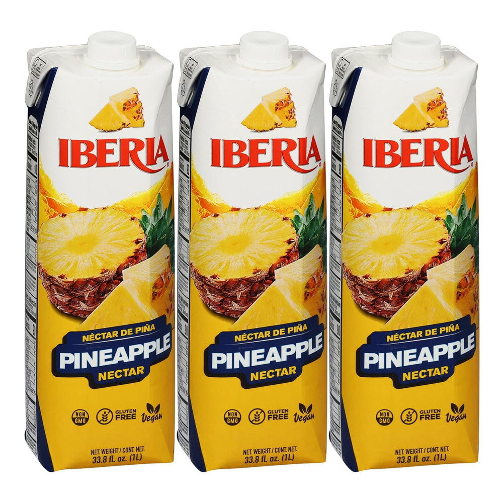 Pineapple Nectar, 33.8 Fl Oz, (Pack of 3)