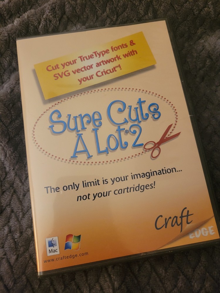 Sure Cuts A Lot 2 Software, VERY RARE!!