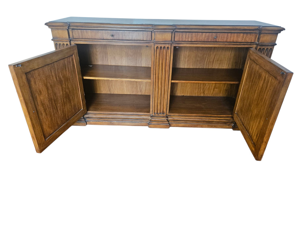 Ethan Allen Marquetry Sideboard Buffet Console Server Lombardy