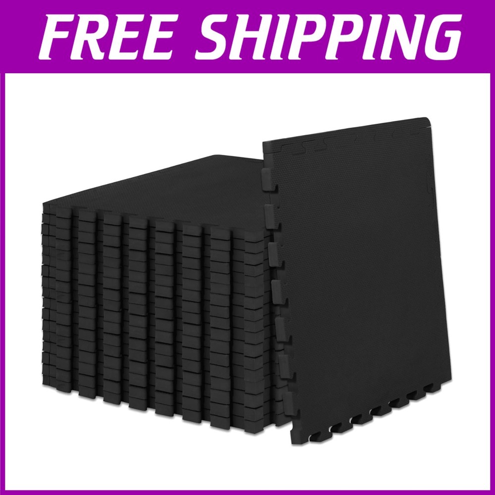 EVA Foam Interlocking Tiles, 24"x24", 3-Pack=