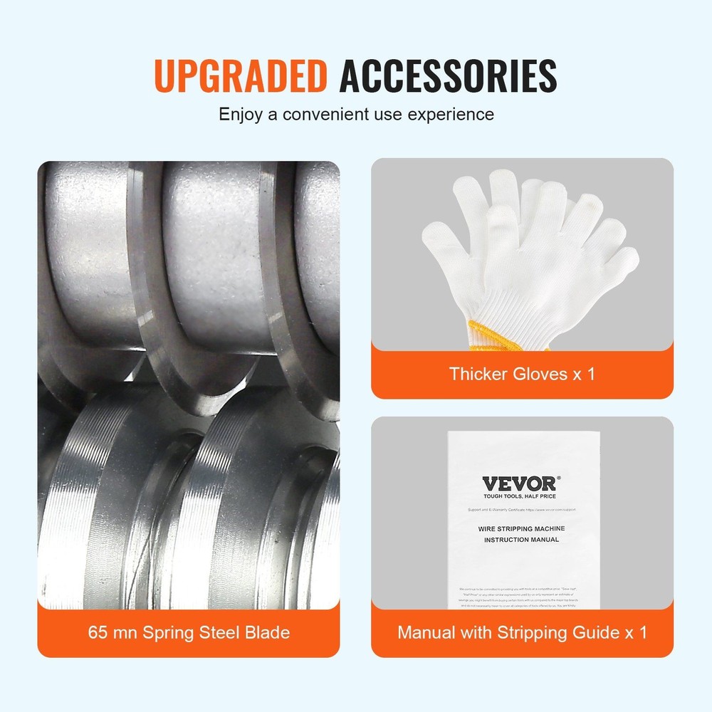 Automatic Wire Stripping Machine 0.06-1.42" 370W w/ 11 Channels Cable Stripper