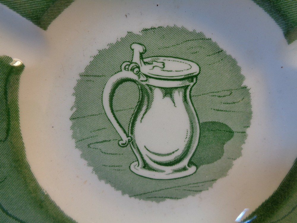 Restaurant Ware 5 1/2" Ashtray, Syrup Dispenser Pattern (Used/EUC)