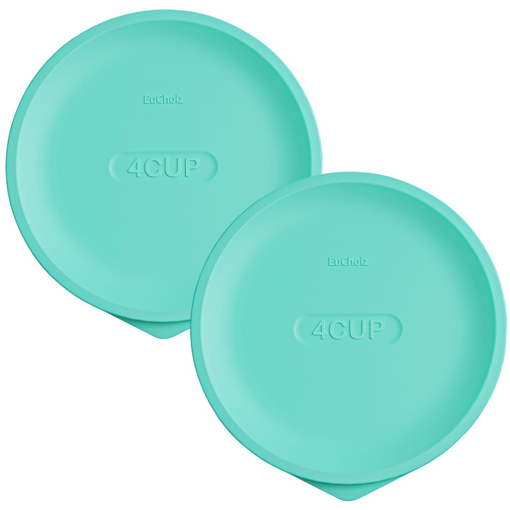 Replacement Lids for Pyrex 7201-PC 4 Cup, 4 Turquoise 2 pack