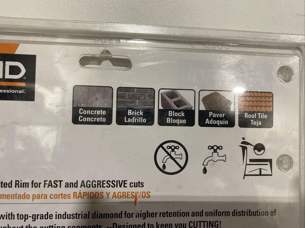 RIDGID 10 in. Segmented Diamond Blade