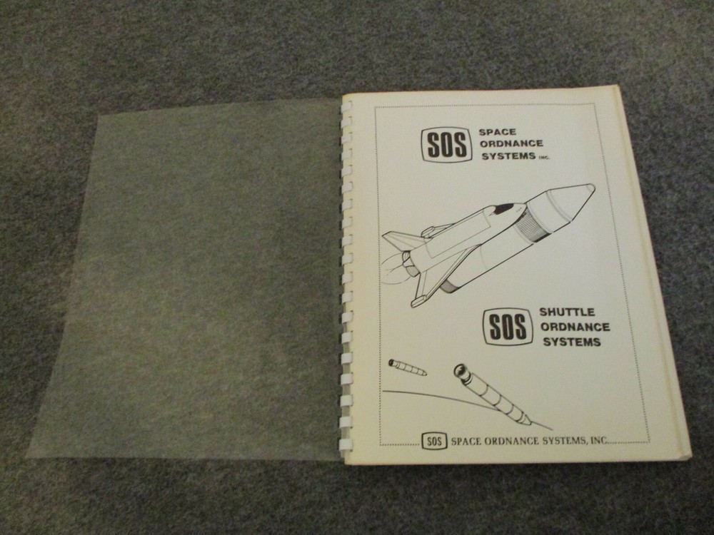 1970s SOS SPACE ORDNANCE SYSTEMS PRESENTATION FOR SPACE SHUTTLE PROGRAM SERVICES