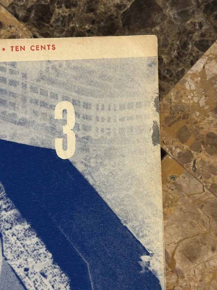 1953 Boston Red Sox Baseball Program vs Senators Unscored
