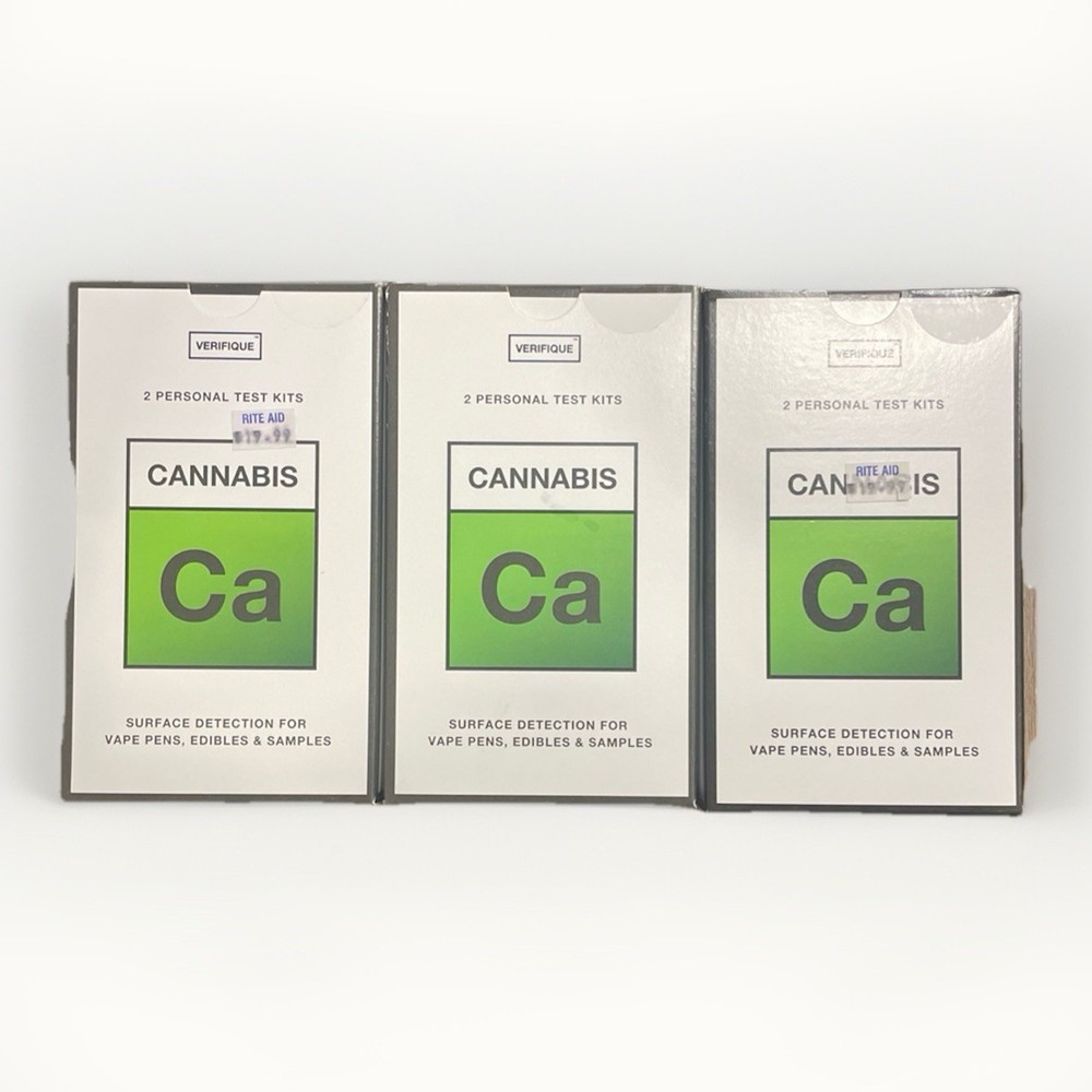 3x Verifique CANNABIS Personal Test Kit (2) Tests Each for Surface & Samples