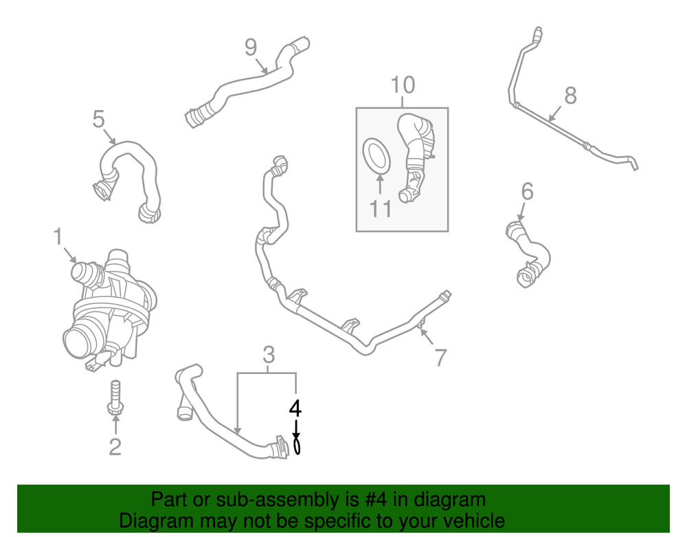Genuine BMW Engine Coolant Pipe O-Ring 11537545278
