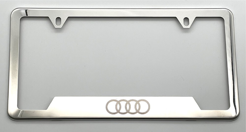 Custom 4 rings license plate frame fit Audi