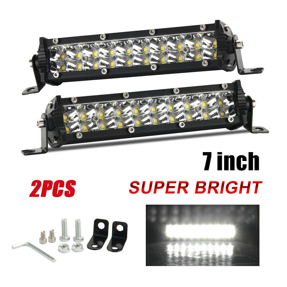 Super Rectangular Marine 7'' LED Pontoon Docking Work Light Boat Bar Head Light