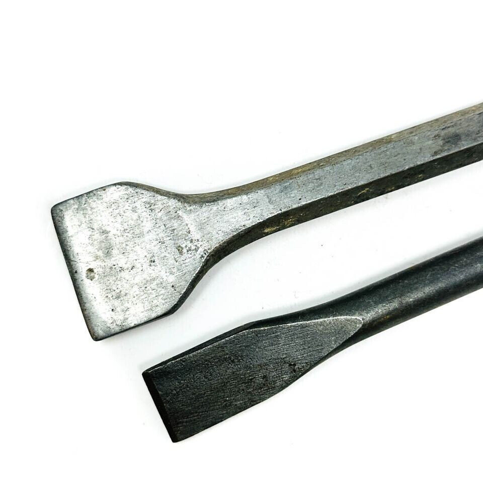 2 Pcs Pneumatic Chisel Tool Set Hand Air Hammer Bits