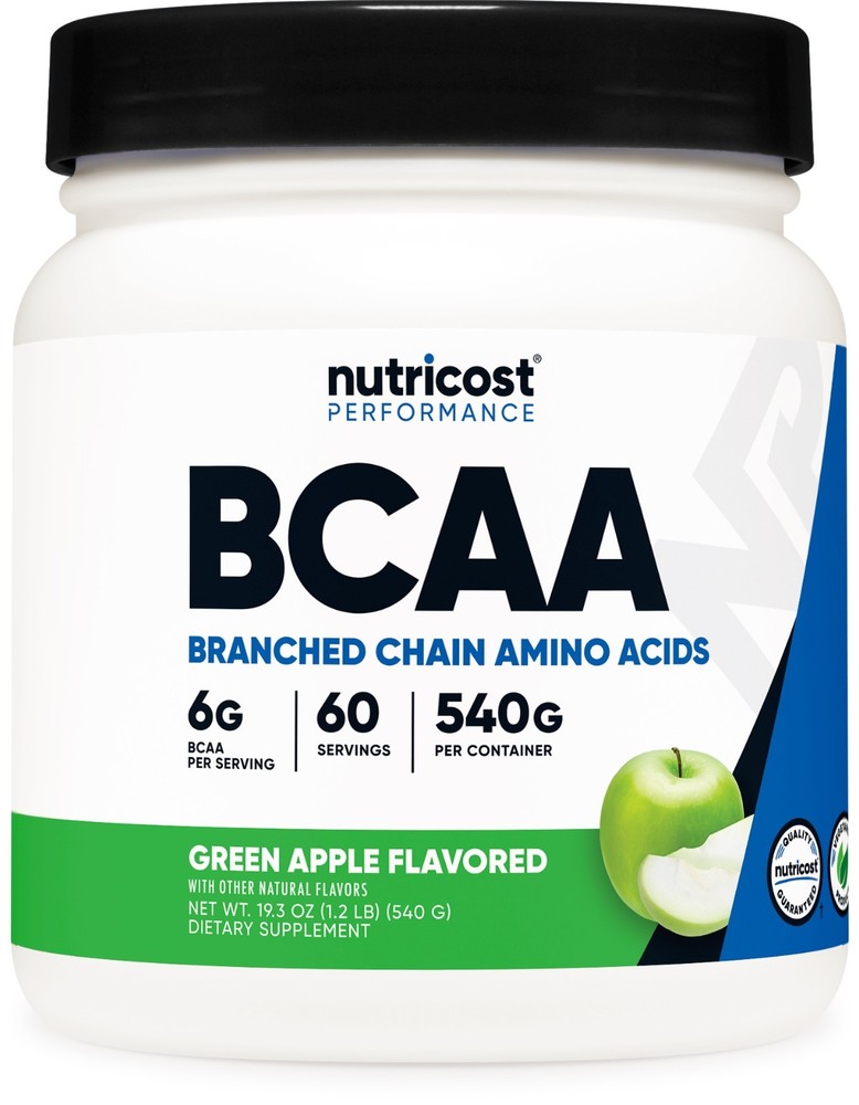 Nutricost BCAA Powder (Green Apple) 60 Servings